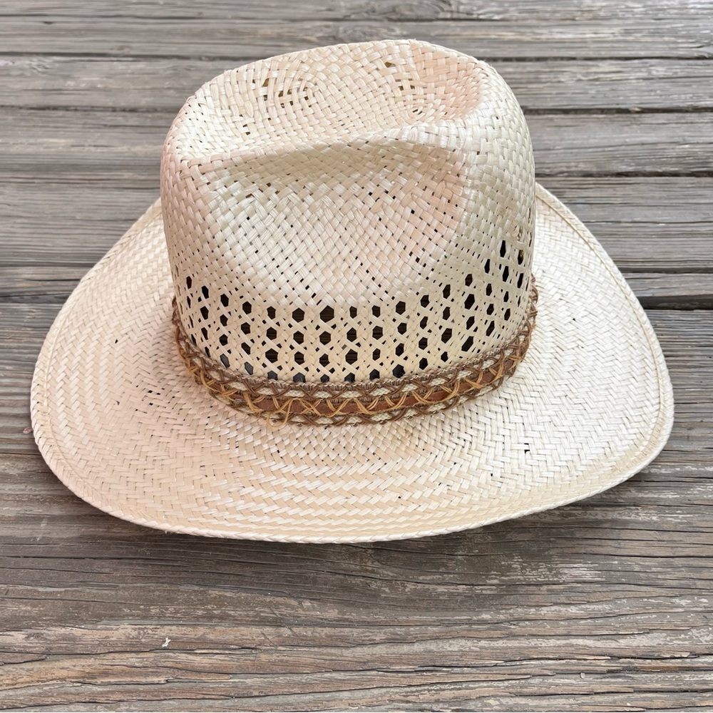 Bailey U-Rollit New West Straw Cowboy Hat Unisex Size 7 1/2 - Picture 7 of 14